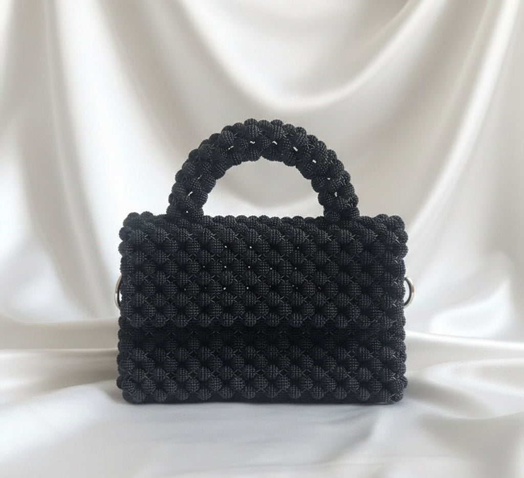 Handmade Pearl beaded hand bag for women